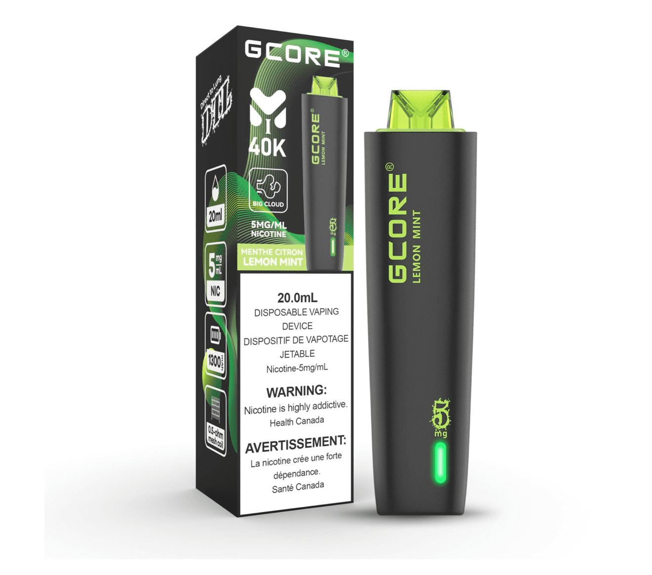 G-Core DTL ( Hookah Vape ) Lemon Mint