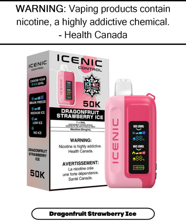 ICENIC : 50k DRAGONFRUIT STRAWBERRY ICE