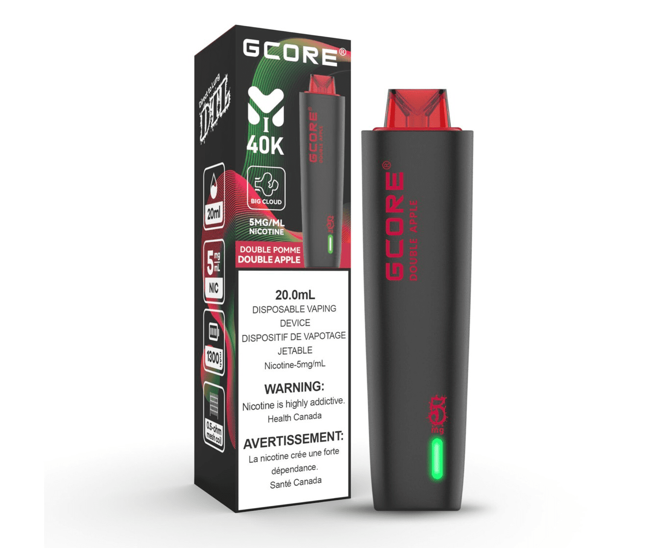 G-Core DTL ( Hookah Vape ) Double Apple