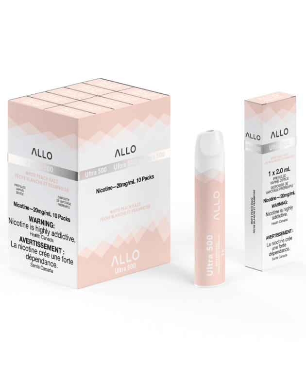 Allo Ultra 500 Disposable - White peach razz