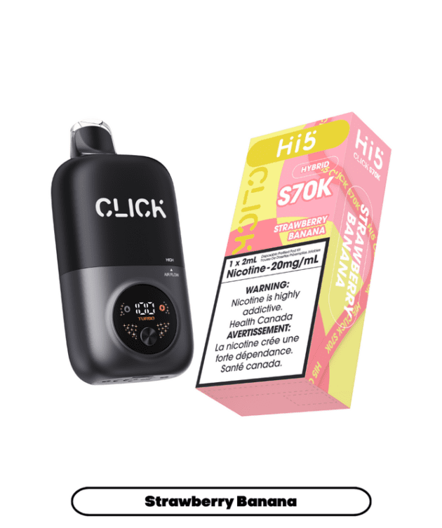 HI5 Click S70K Puffs Hybrid Strawberry Banana