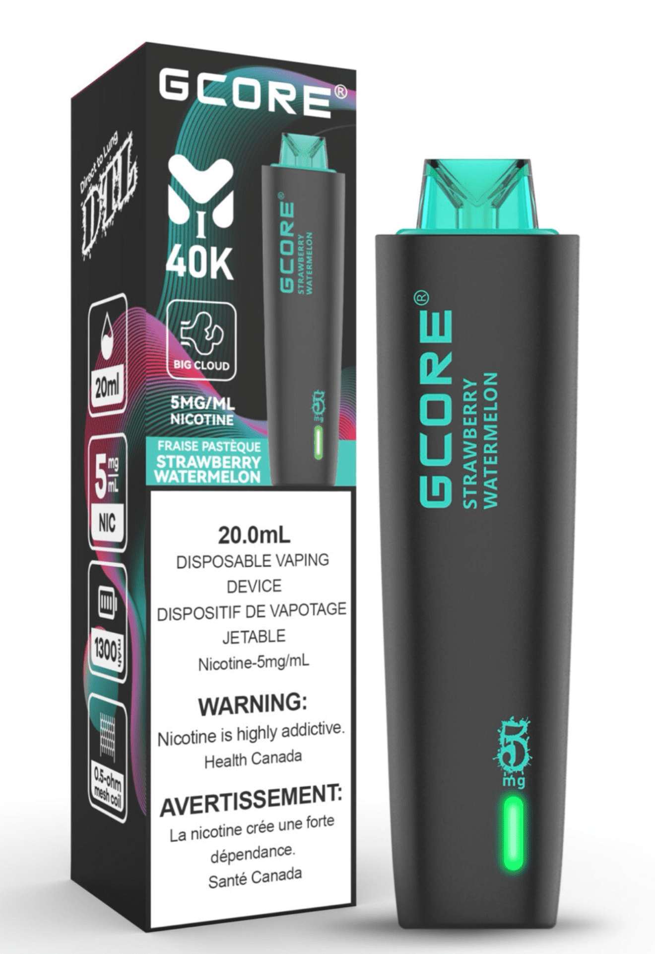 G-Core DTL ( Hookah Vape ) Strawberry watermelon