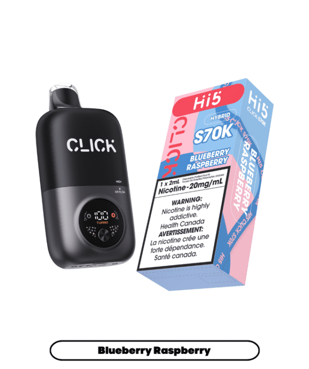 HI5 Click S70K Puffs Hybrid Blueberry Raspberry