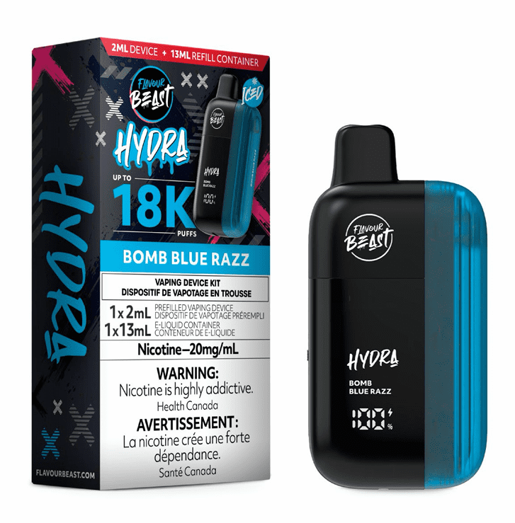 Flavour Beast Hydra BOMB BLUE RAZZ 18K